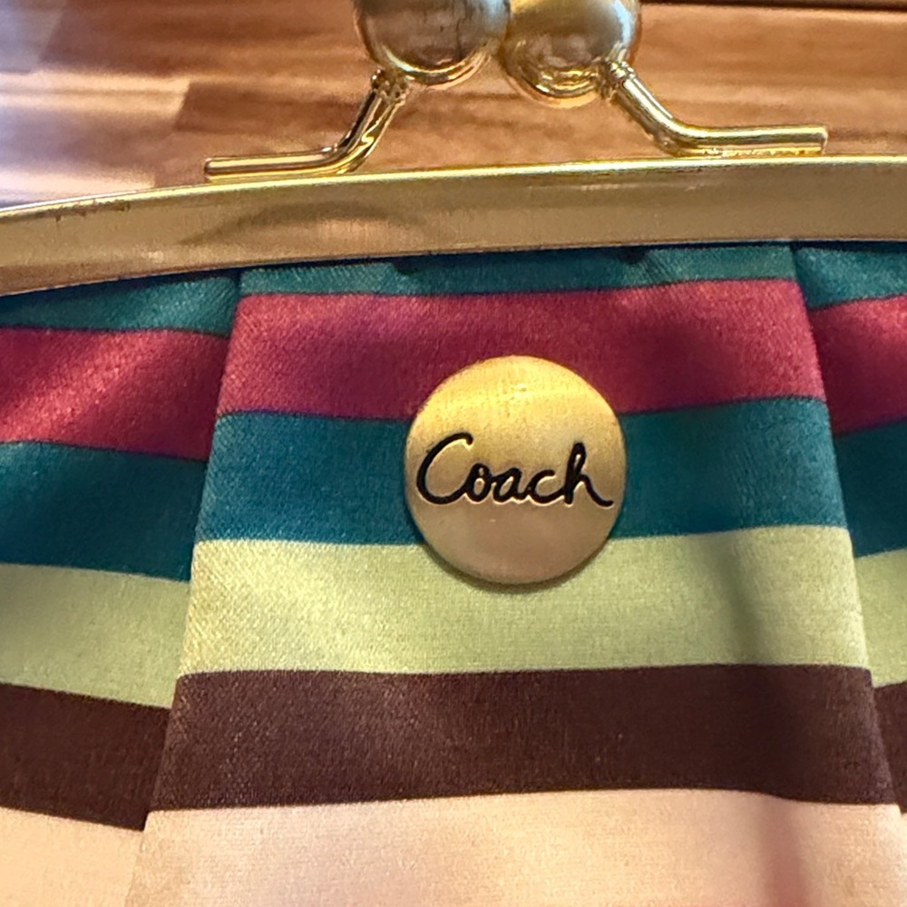 Coach Legacy Multicolor Striped Women's Bag - Picture 2 of 13
